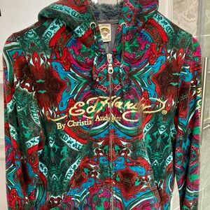 Ed Hardy Vintage Hoodie. Size Medium for women. Like New